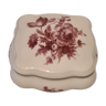 Limoges porcelain candy box with floral decoration