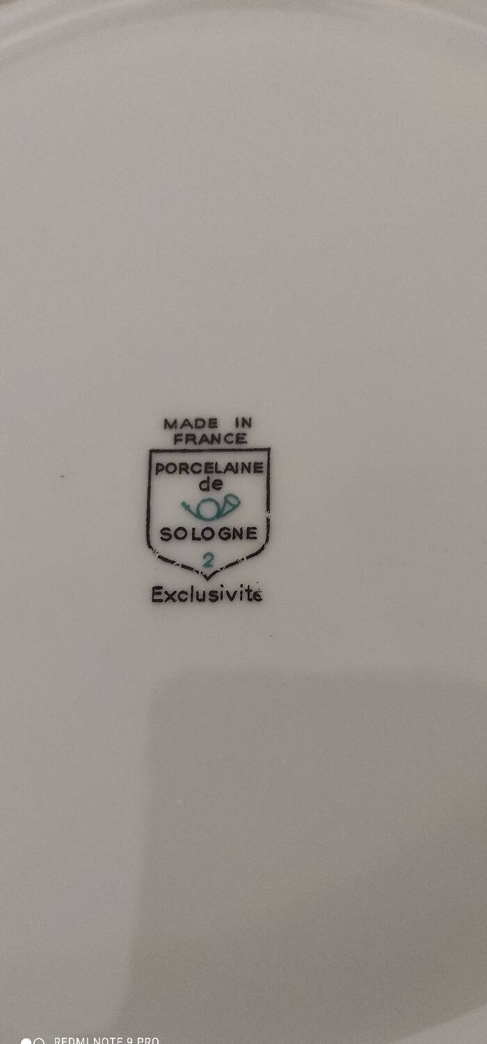 Set of Vintage Sologne flat plates