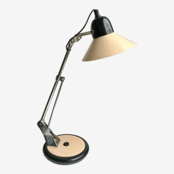 Lampe de bureau chromée design aluminor années 70