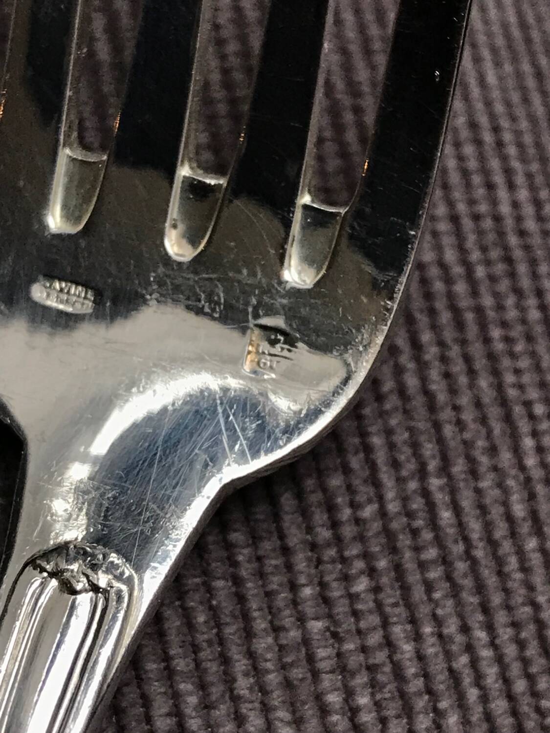 12 cheese or dessert forks - silver plated - Ravinet d'Enfert
