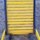 Garden furniture of the 50s coffee table + 2 armchairs compass legs