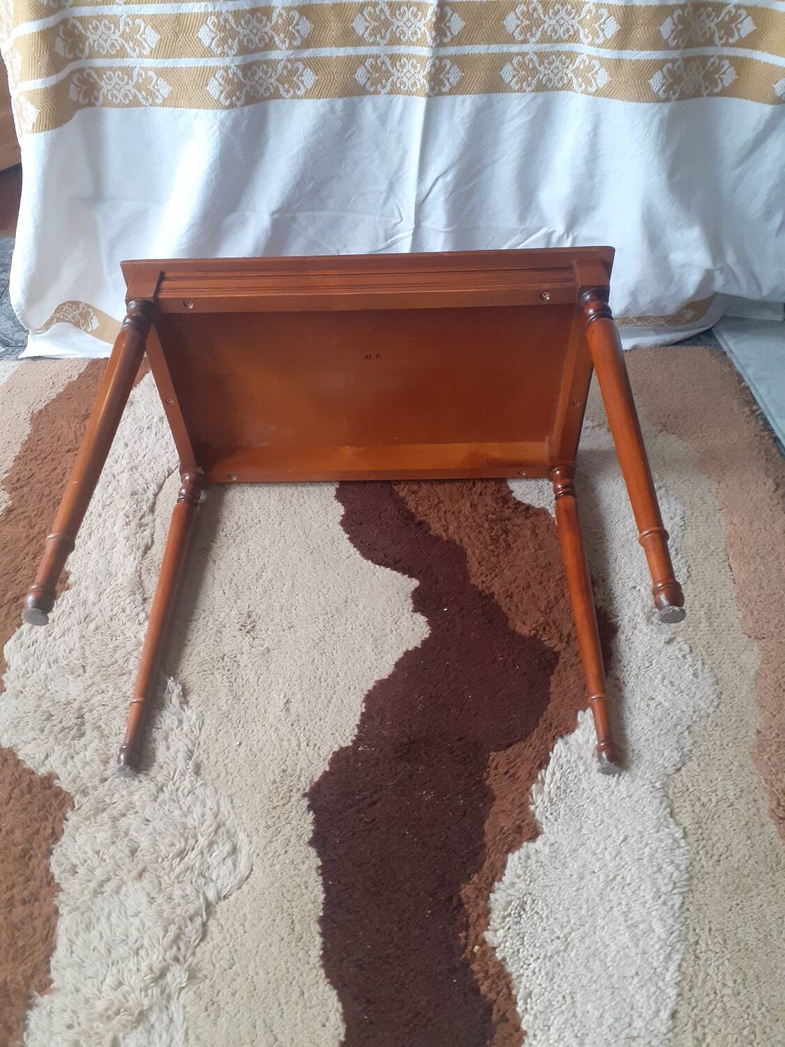 Wooden side table, 1970s