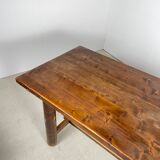 Pine table by Georges Robert