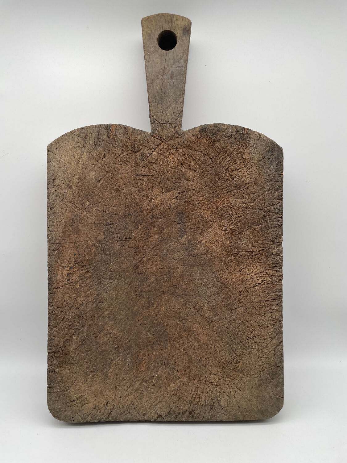 Ancienne planche billot à découper en bois