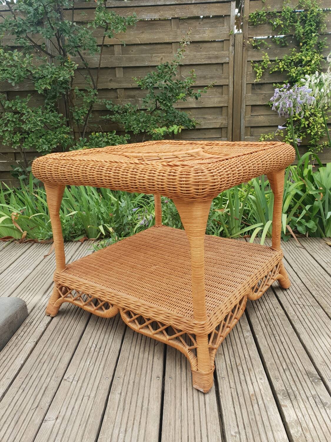 Rattan coffee table 1980