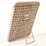 Houndstooth barber mirror