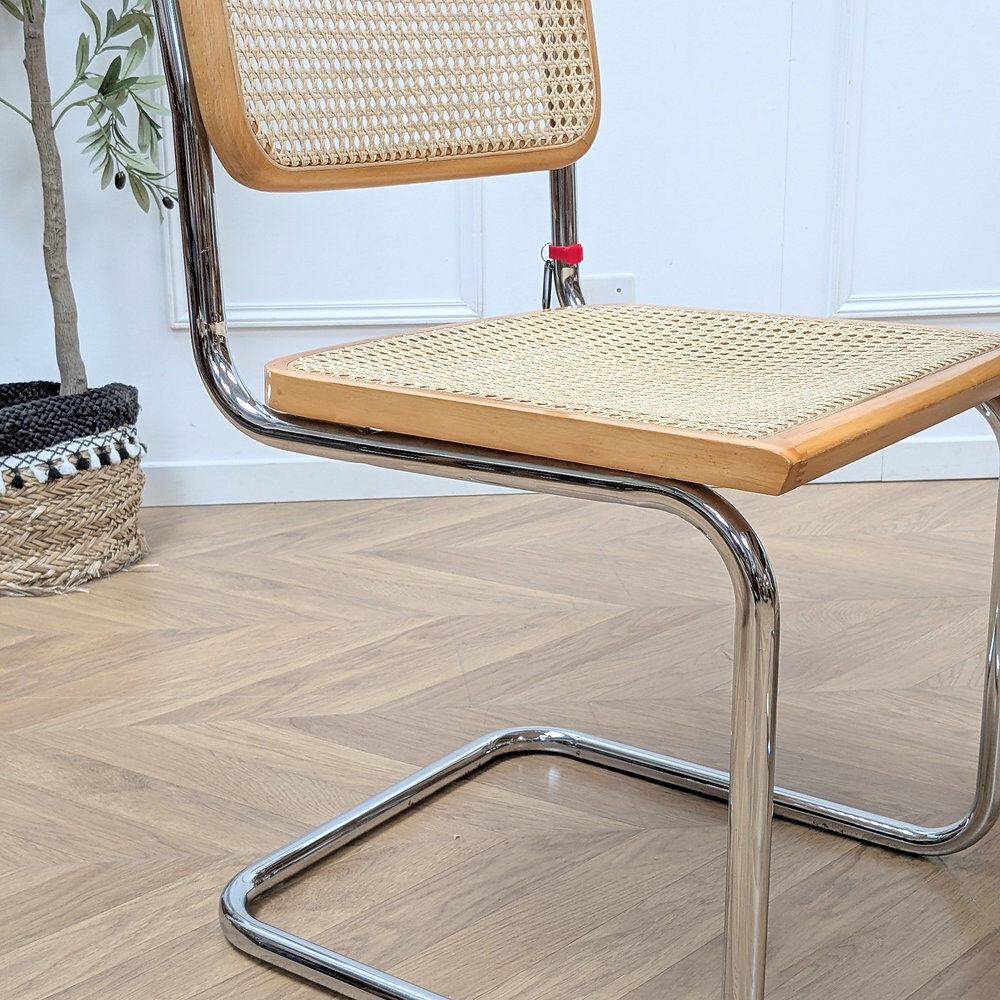 Lot de 4 chaises Cesca B32 par Marcel Breuer