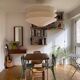 Table design Italian tubular metal base