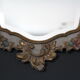 Baroque mirror with floral stucco decoration 35x52cm