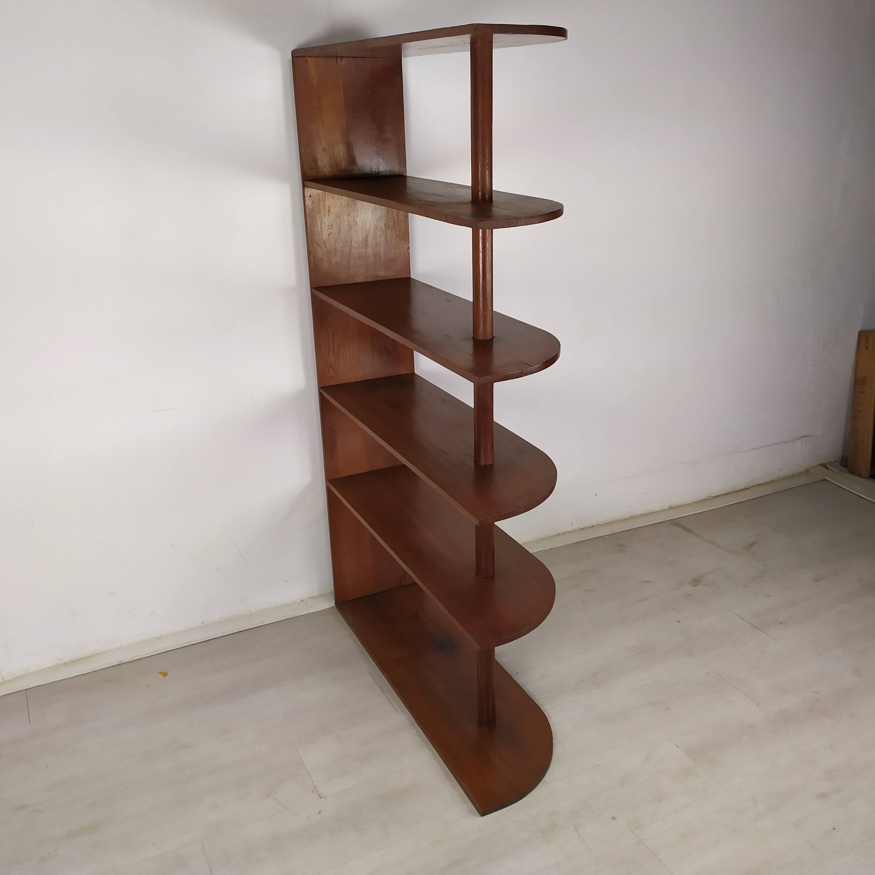 Oak shelf art deco style