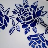 Mismatched antique flat plates in earthenware