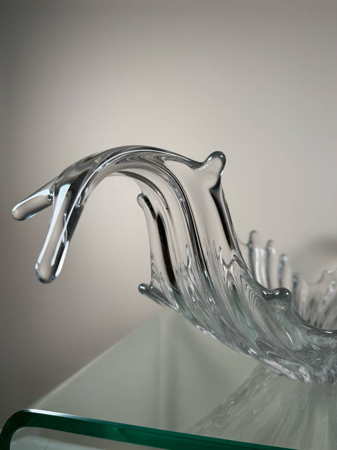 Large crystal fruit bowl from the 60s