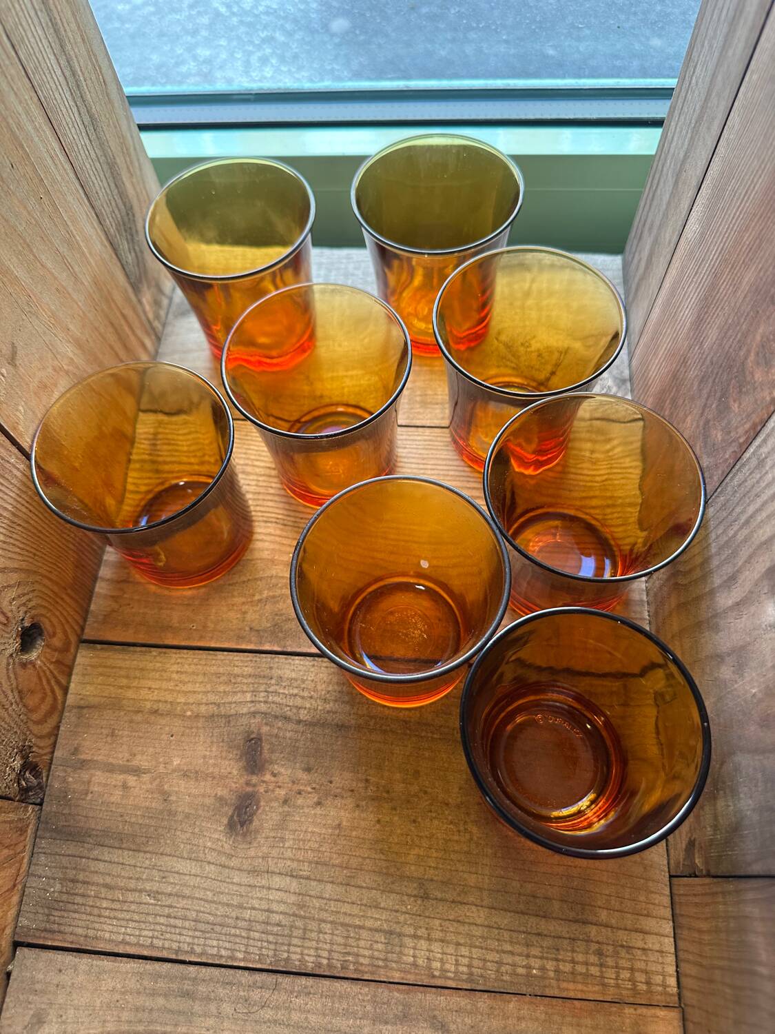 Amber Duralex glasses