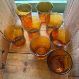 Duralex amber glasses