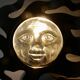 Sun lamp in metal and glass of the 80s