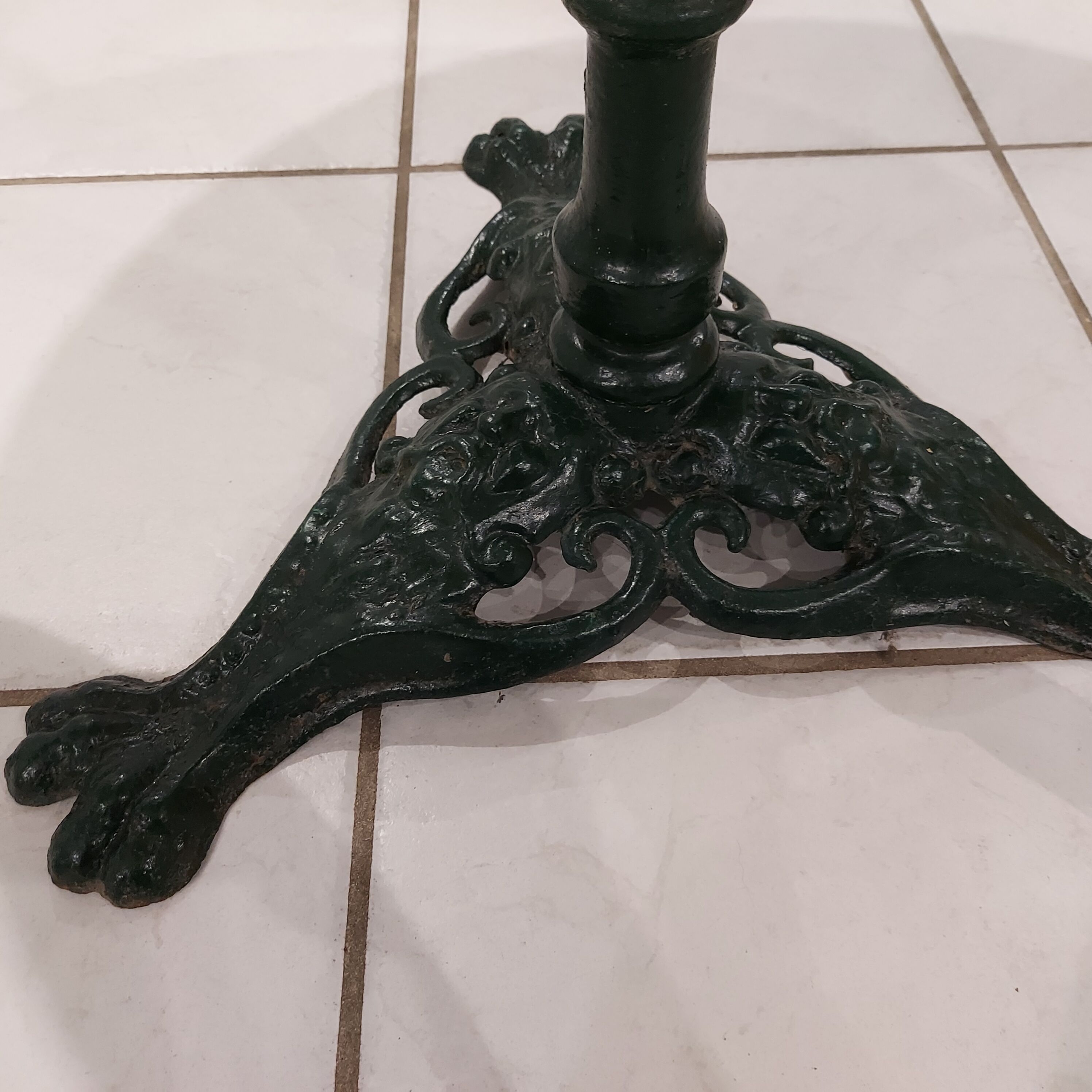 Pair of gueridon tables from Parisian bistro 1900s