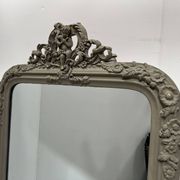 Louis XV style mirror in wood and patinated stucco, 20th century