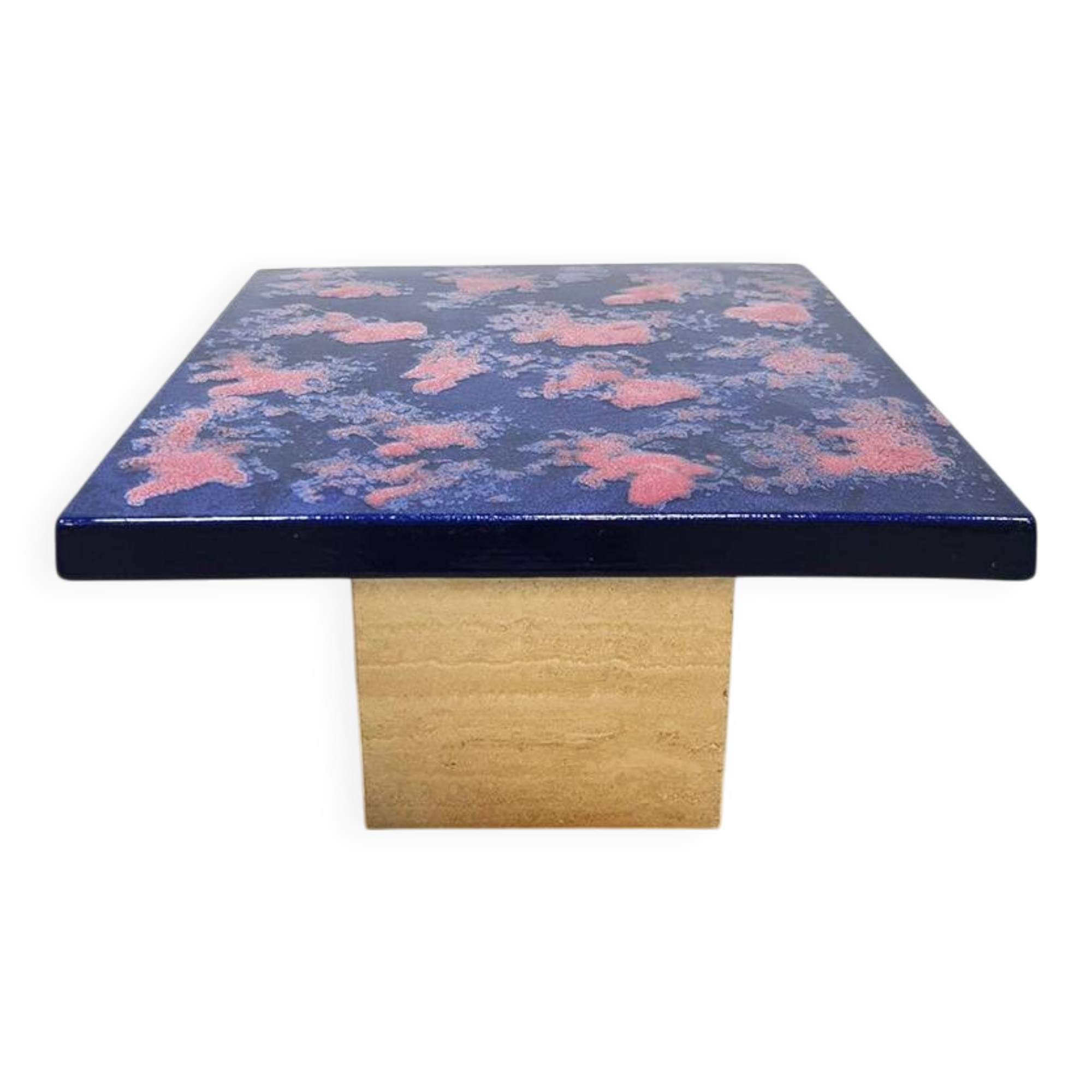 Vintage fat lava ceramic coffee table 1960s