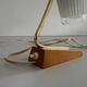 Pair of bedside lamps in brass and wood from the mid-century, 1960, Germany.