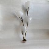Vintage 1950s sculpture wall lamp
