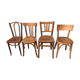 Set de 4 chaises bistrot vintage années 50