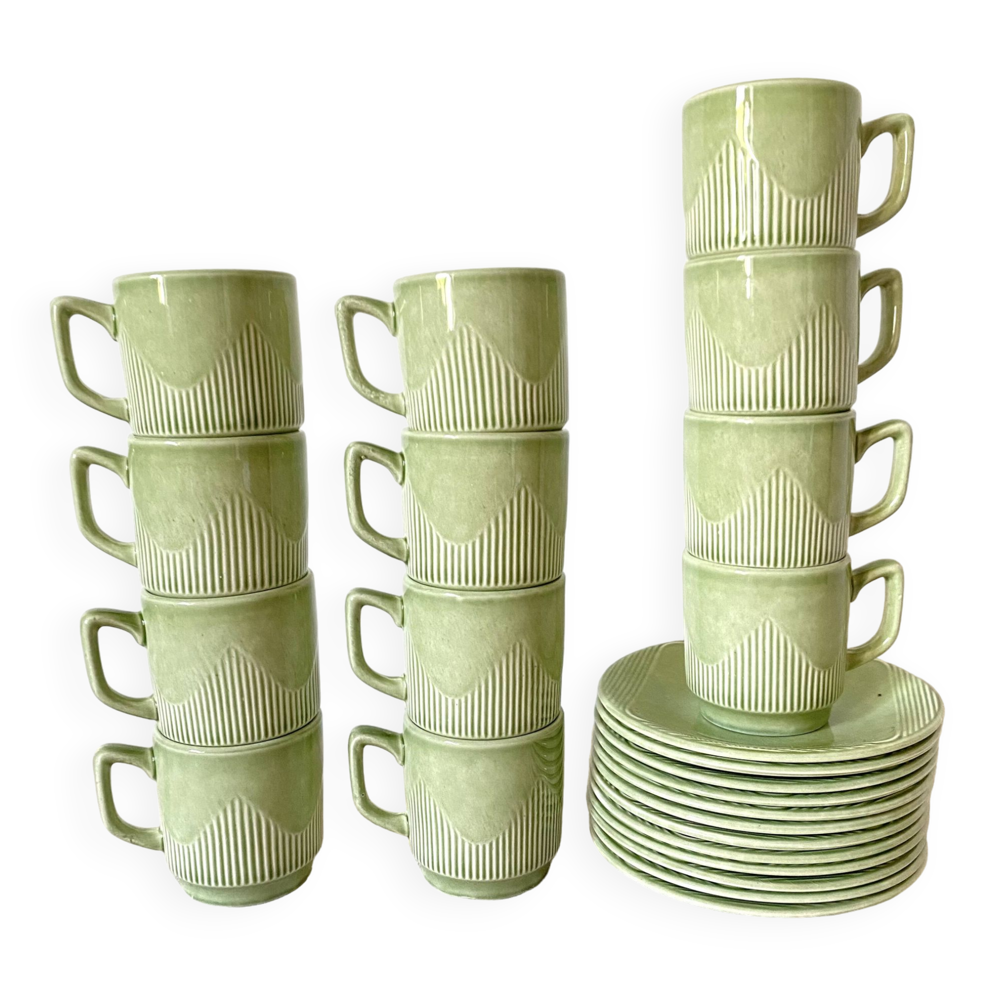 Pagnossin Italy espresso cups, 50s-60s
