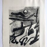 Nicole quétin, the night, c. 1990. etching signed in pencil