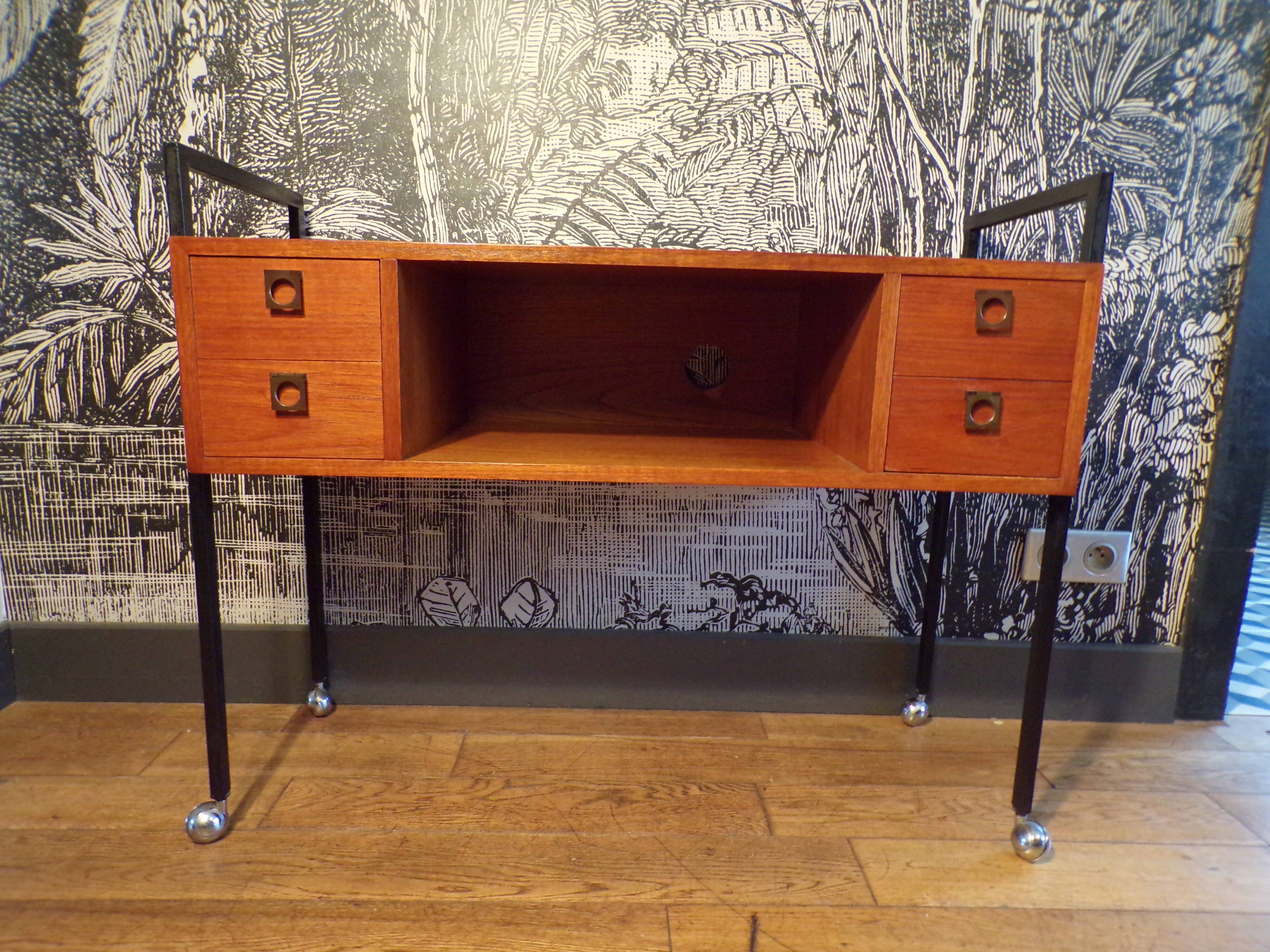 Console 1960 en teck