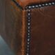 Vintage Sheepskin Leather Ottoman