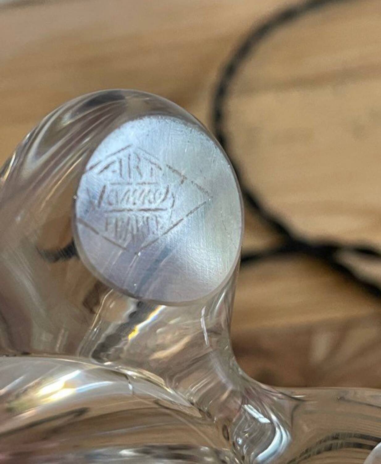 Vannes crystal art deco lamp
