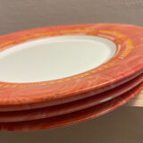 Orange dessert plates