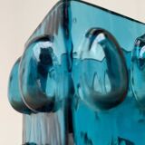 Bubble glass vase from the mid-century Scandinavian space age by Wilhelm Braun-Feldweg for Hirschberg, 1960s.