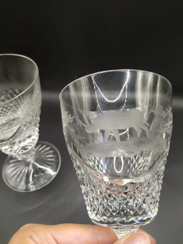 Diamond tip glasses and animal motifs