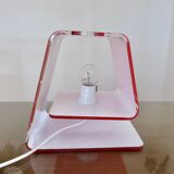 Calligaris luce lamp made in italy 2007 red plexiglass