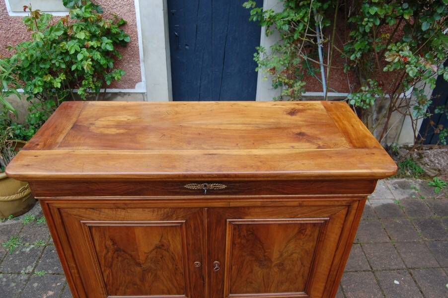 19th-century Louis Philippe walnut buffet.