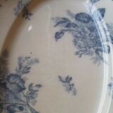 Plat ovale Sarreguemines modèle Flore