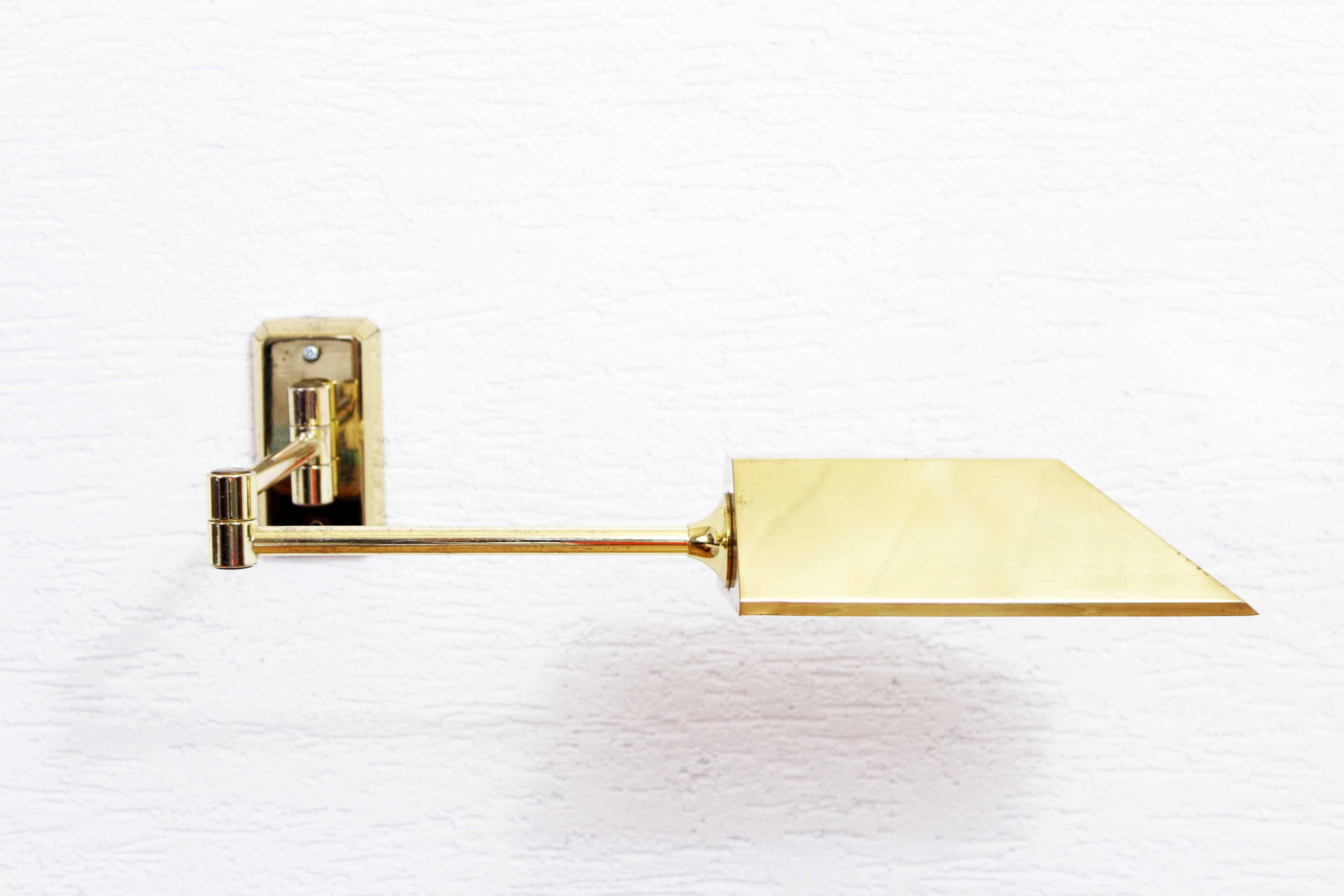 Fischer Leuchten brass wall lamp