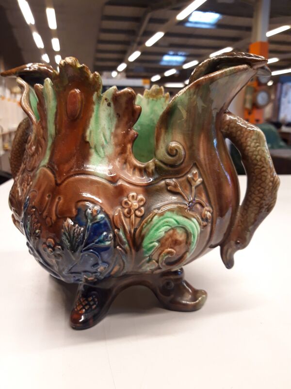 Cache pot en barbotine de St Honoré