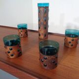 Copper and Glass Set by Nanny Still for Raak Amsterdam, 1970s, Set of 5