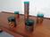 Copper and Glass Set by Nanny Still for Raak Amsterdam, 1970s, Set of 5