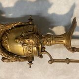 Paire de chenets en bronze Napoléon III