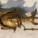 Pair of bronze Napoleon III andirons
