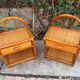 Paire de chevets en rotin 1960