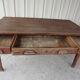 Old farmhouse table in solid oak