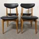Series of 4 vintage chairs from the 50s/60s