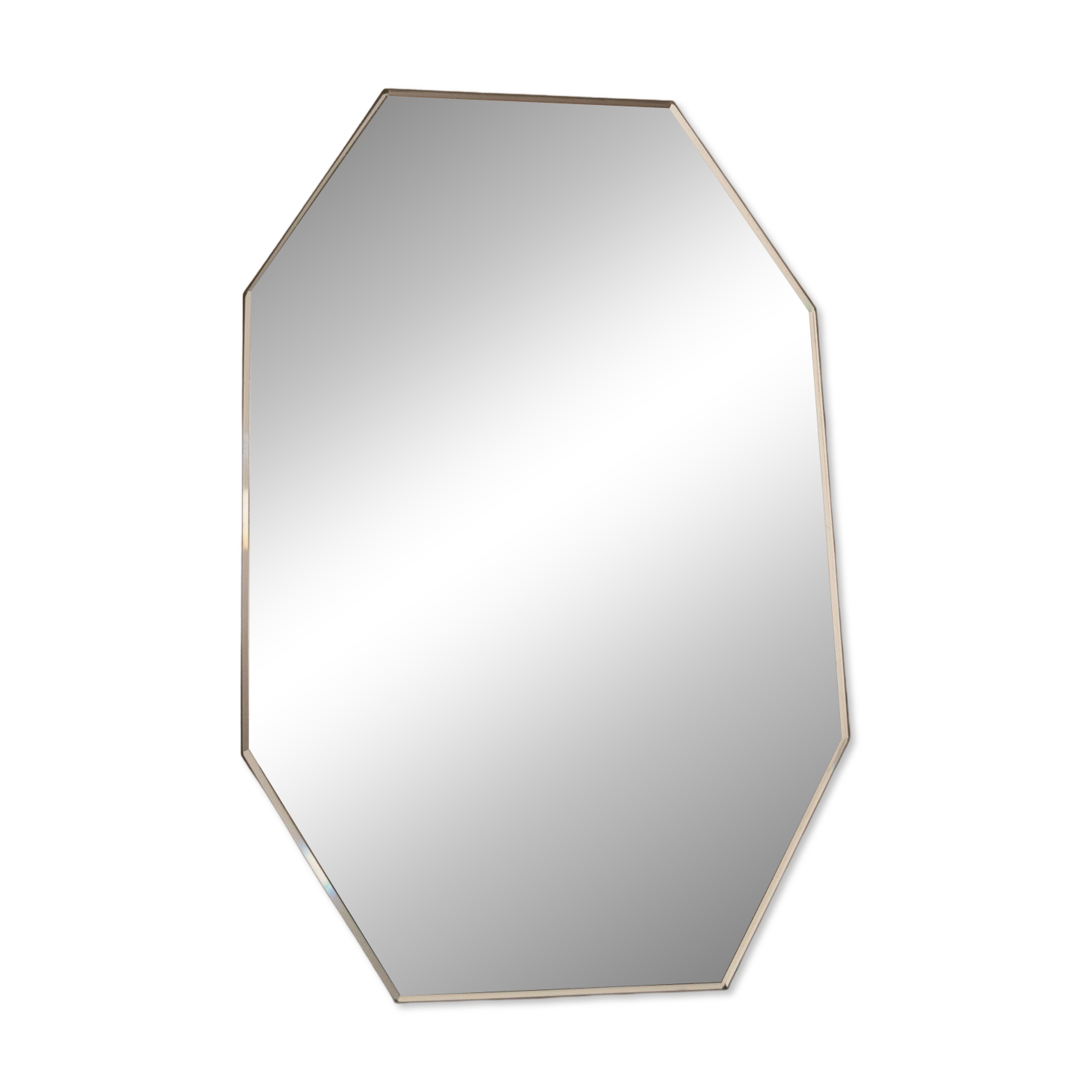 Antique hexagonal mirror