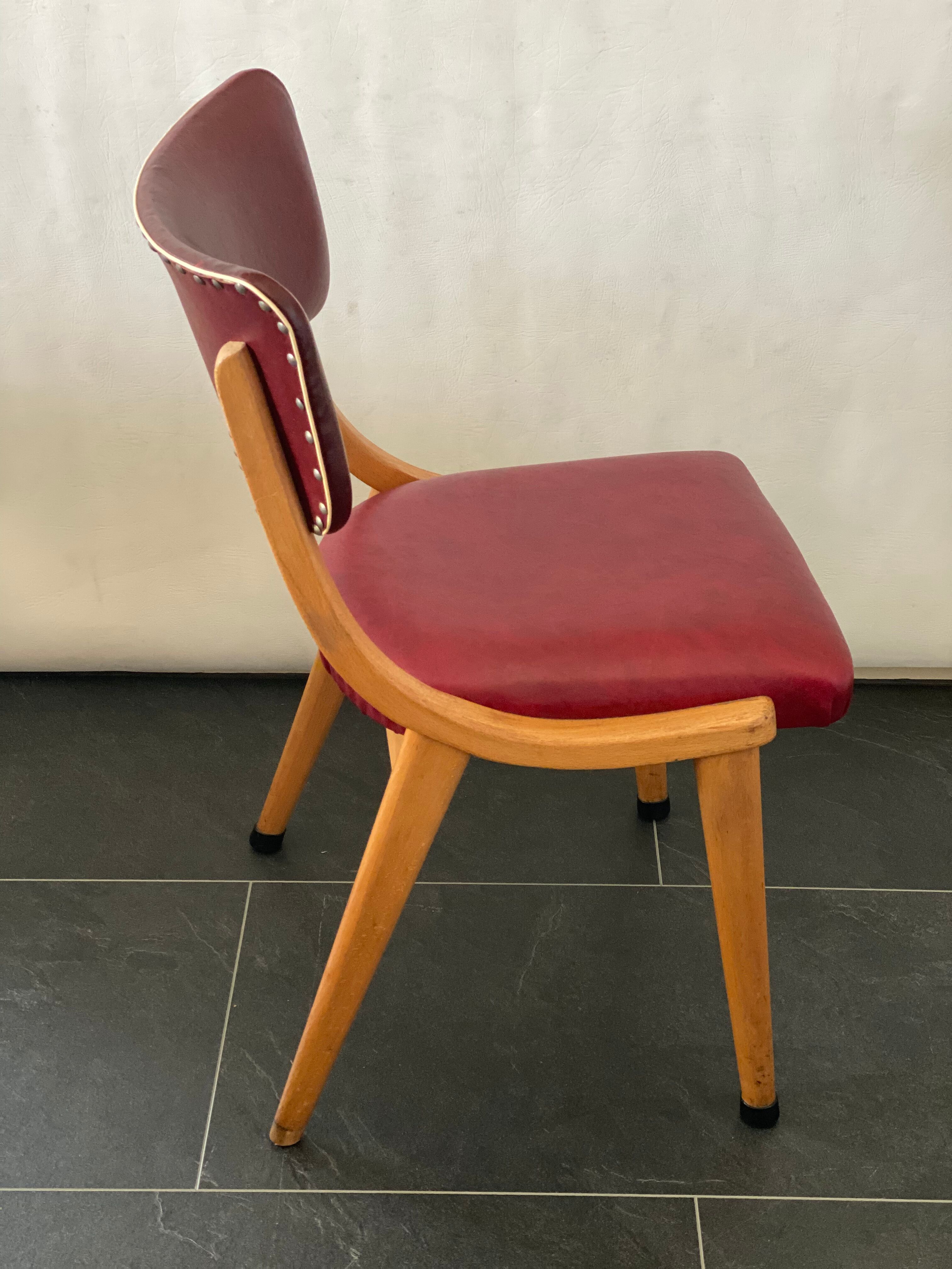 Bruynzeel Pine Wood Desk and Vintage Chair