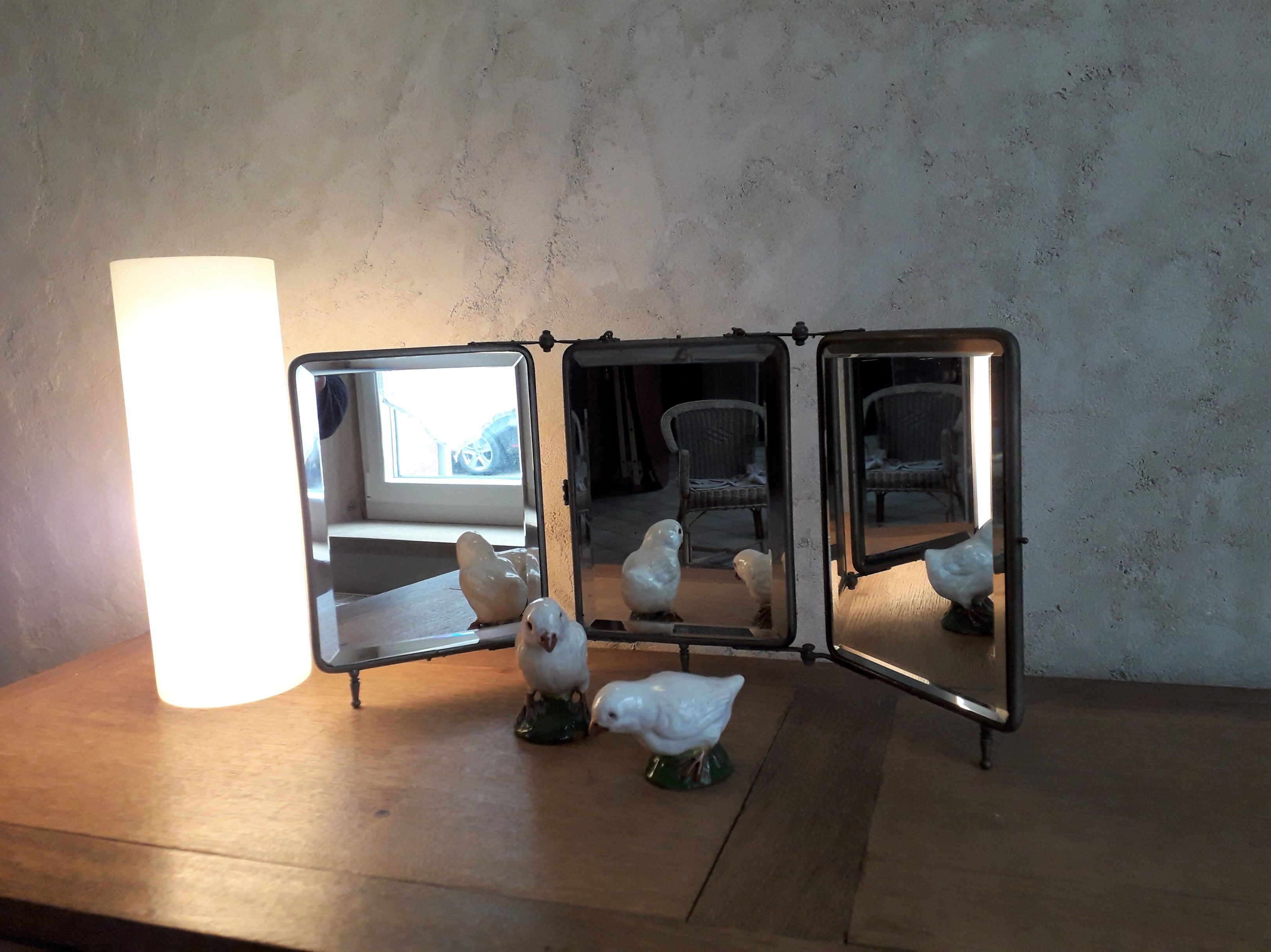 Barber triptyque mirror - 28x22cm