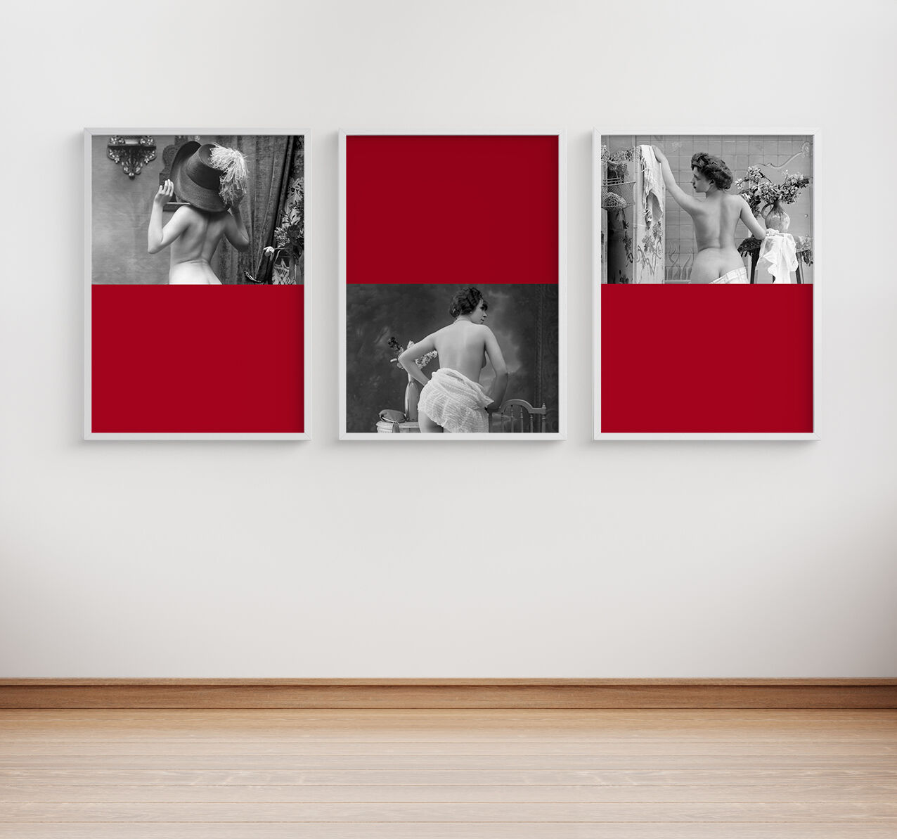 Vintage photography woman cabaret 1900 - Lot 3 x A4