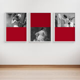 Vintage photography woman cabaret 1900 - Lot 3 x A4